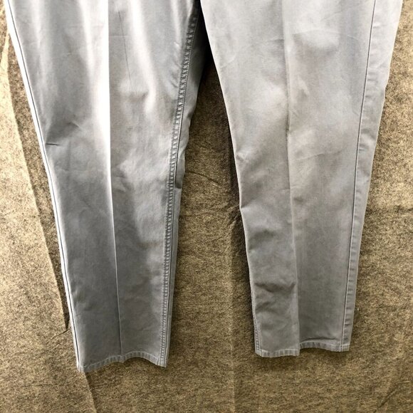 Bonobos Washed Chino Pants Mens 34x32 (34x29.5) Dusty Blue Slim Straight - Picture 4 of 10